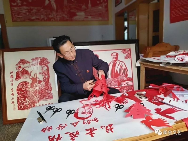 【红色云展厅】百馆千万场 服务来共享 | 献礼二十大——昌新保剪纸艺术作品展